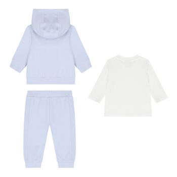 Baby Boys Blue & White Tracksuit Gift Set