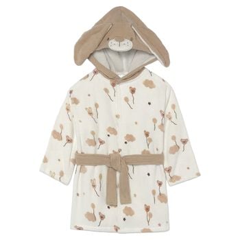 Ivory Bunny Baby Hooded Robe