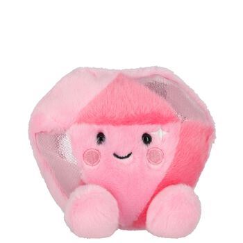 Girls Pink Palm Pals Diamond Soft Toy ( 10cm )