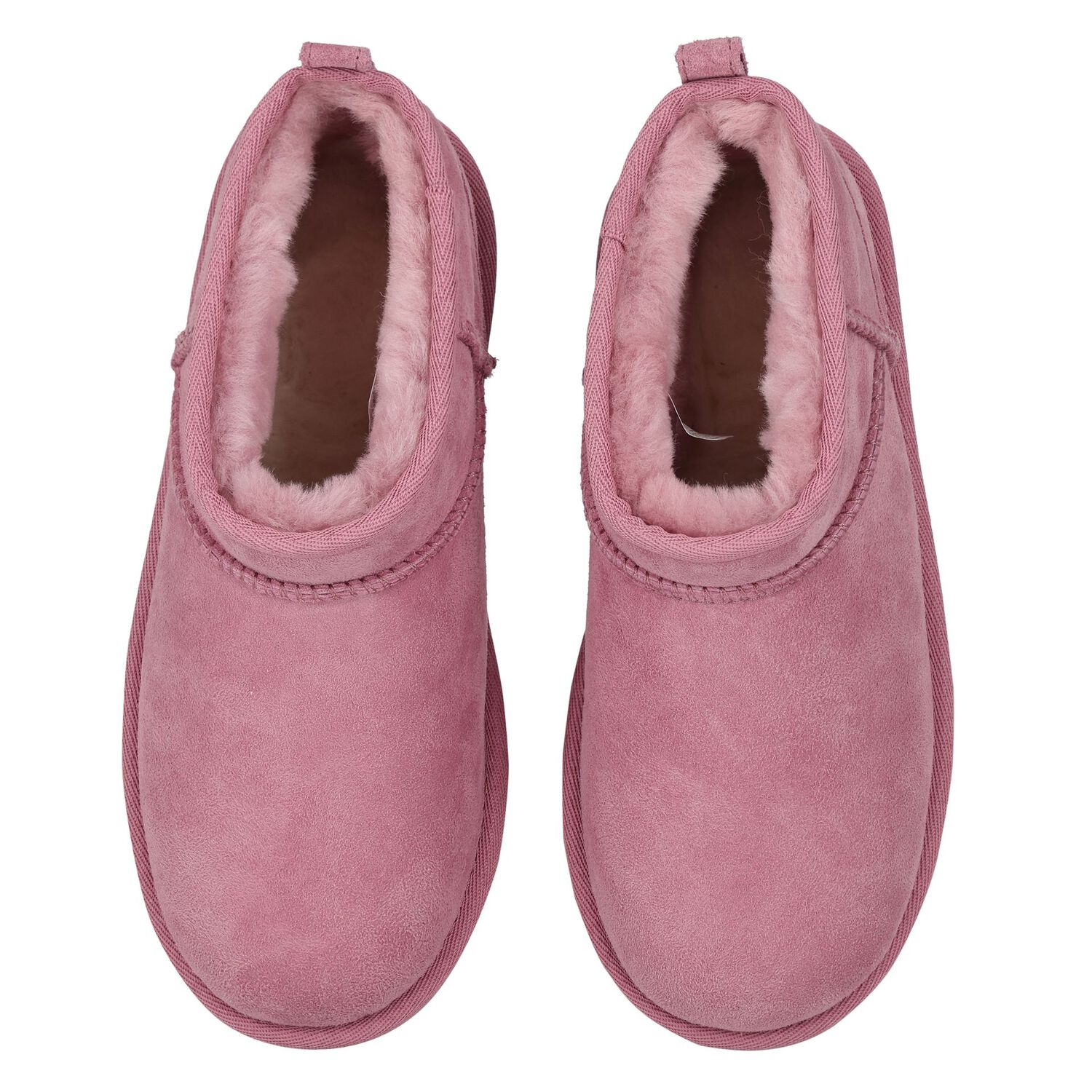 Girls Pink Classic Ultra Mini Suede Boots, 1, hi-res