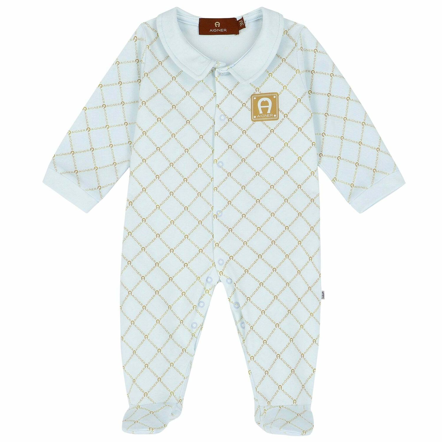 افرول بالشعار باللون الازرق والذهبى, 3, hi-res