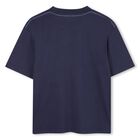 Boys Navy Blue Logo T-Shirt, 2, hi-res