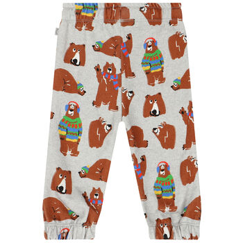 Younger Boys Grey Bear Joggers