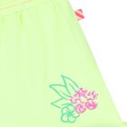 Girls Green Floral Shorts, 1, hi-res