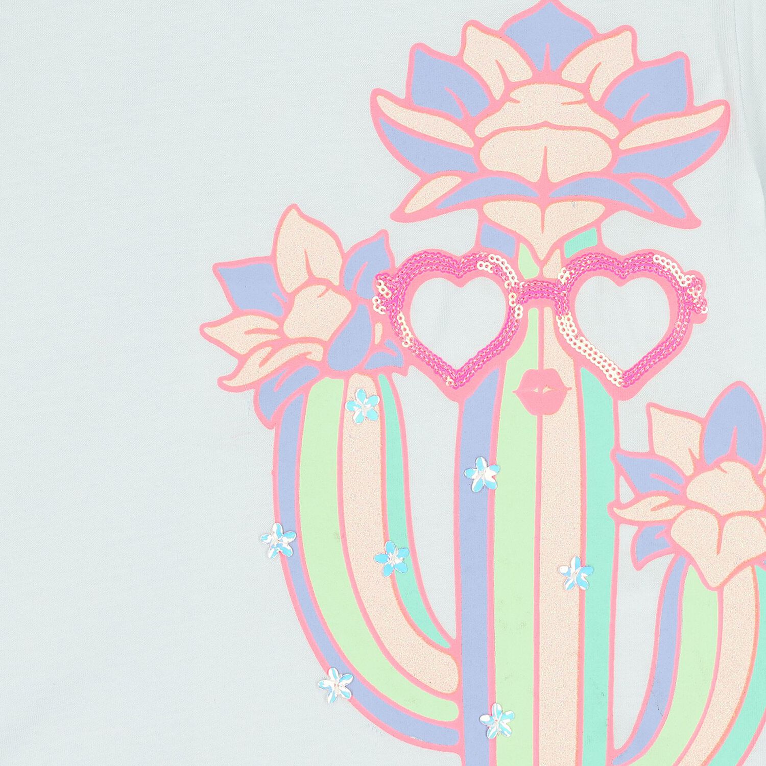 تيشيرت باللون أزرق للبنات, 1, hi-res