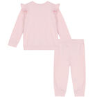 Baby Girls Pink Logo Tracksuit, 1, hi-res