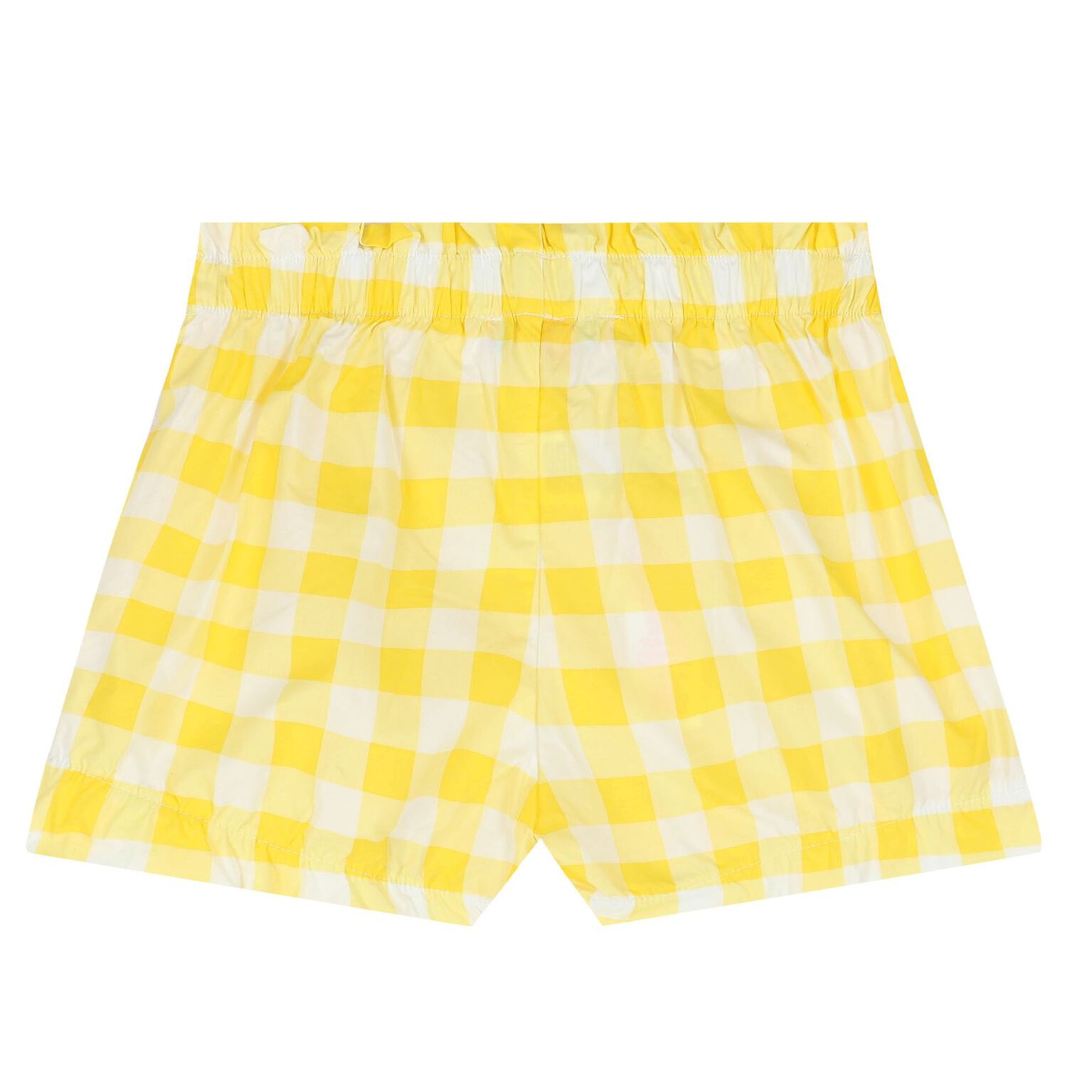 Girls Yellow & White Shorts Set, 1, hi-res