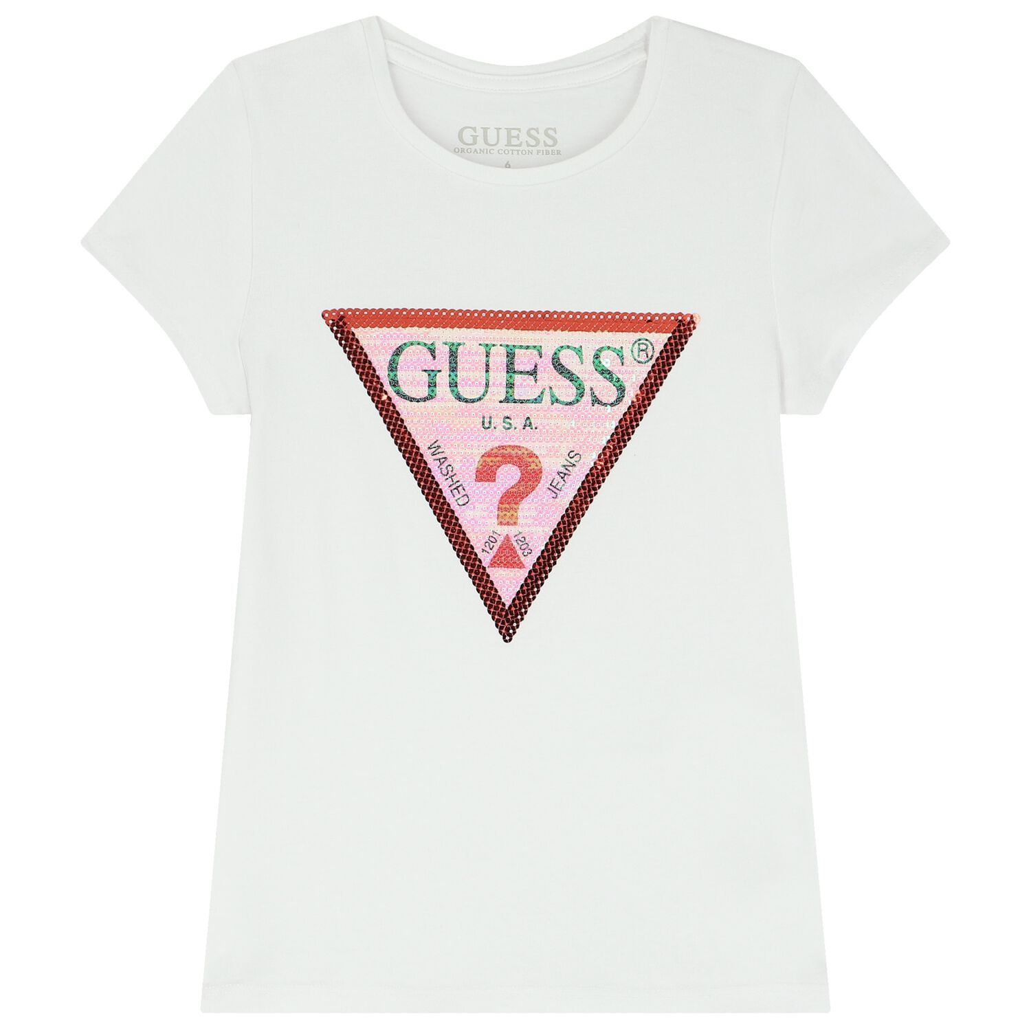 Girls White Logo T-Shirt, 2, hi-res image number null