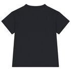 Girls Black Logo T-Shirt, 1, hi-res