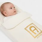 Ivory & Gold Logo Baby Nest , 1, hi-res