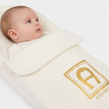 Ivory & Gold Logo Baby Nest 