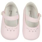 Baby Girls Pink Leather Pre Walker Shoes, 2, hi-res