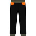 بدلة رياضية أولاد بالشعار باللون الأسود والأخضر, 1, hi-res