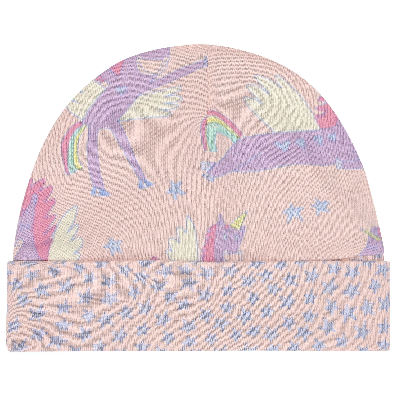 طقم أفرول بنات بطبعة يونيكورن باللون الوردى, 1, hi-res