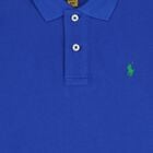 Boys Blue Logo Polo Shirt, 1, hi-res