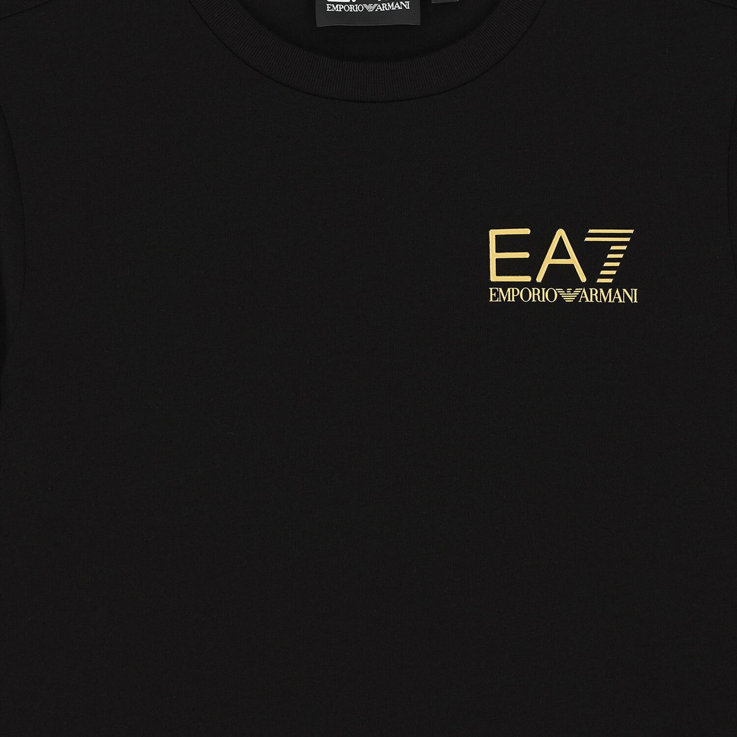 توب أولاد بأكمام بالشعار باللون الأسود, 2, hi-res