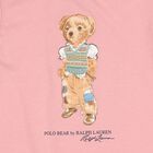 Baby Girls Pink Polo Bear Shorts Set, 1, hi-res