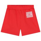 Boys Red Logo Shorts, 1, hi-res