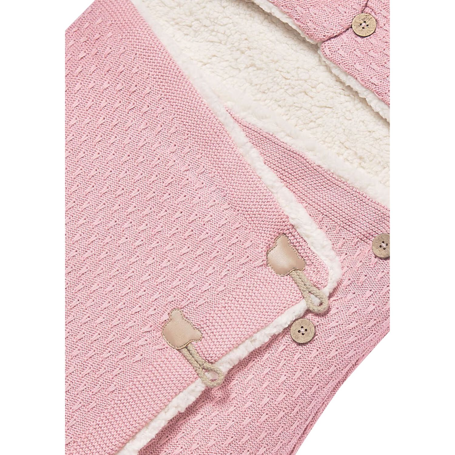 مدس محبوك للبنات باللون الوردى , 3, hi-res