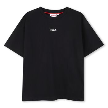 Boys Black Logo T-Shirt
