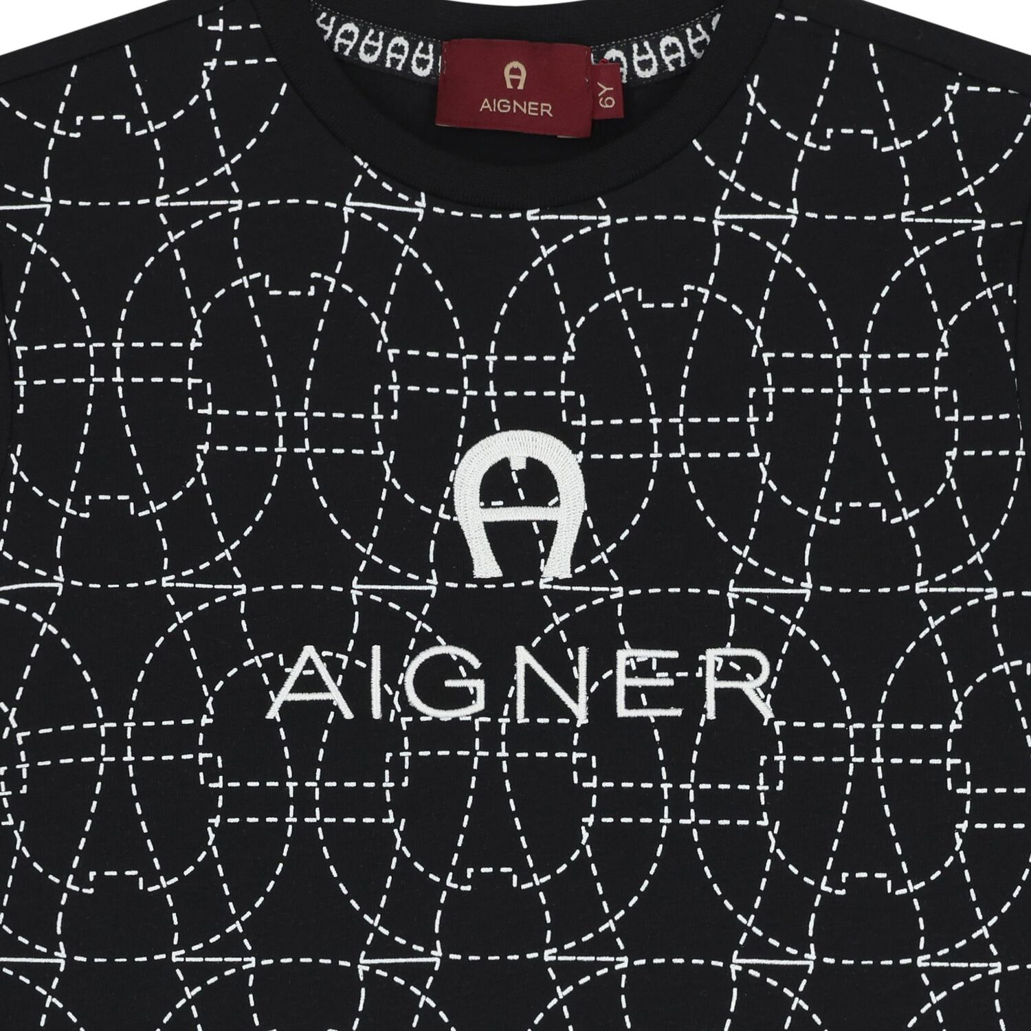 تي شيرت أسود بشعار للأولاد, 2, hi-res