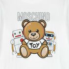 White Logo Long Sleeve Top, 1, hi-res