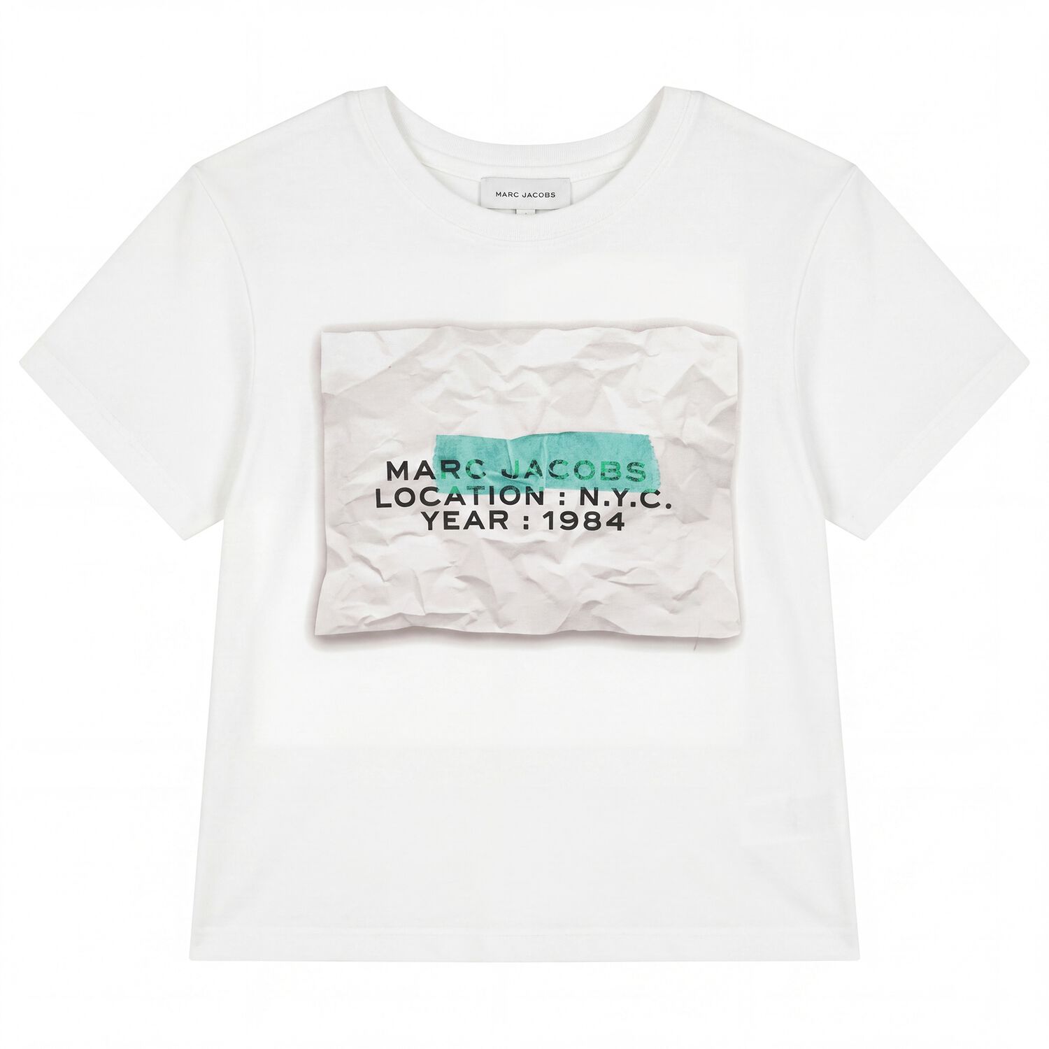 Boys White Logo T-Shirt, 1, hi-res