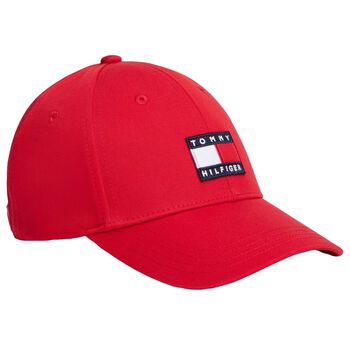 Boys Red Logo Cap