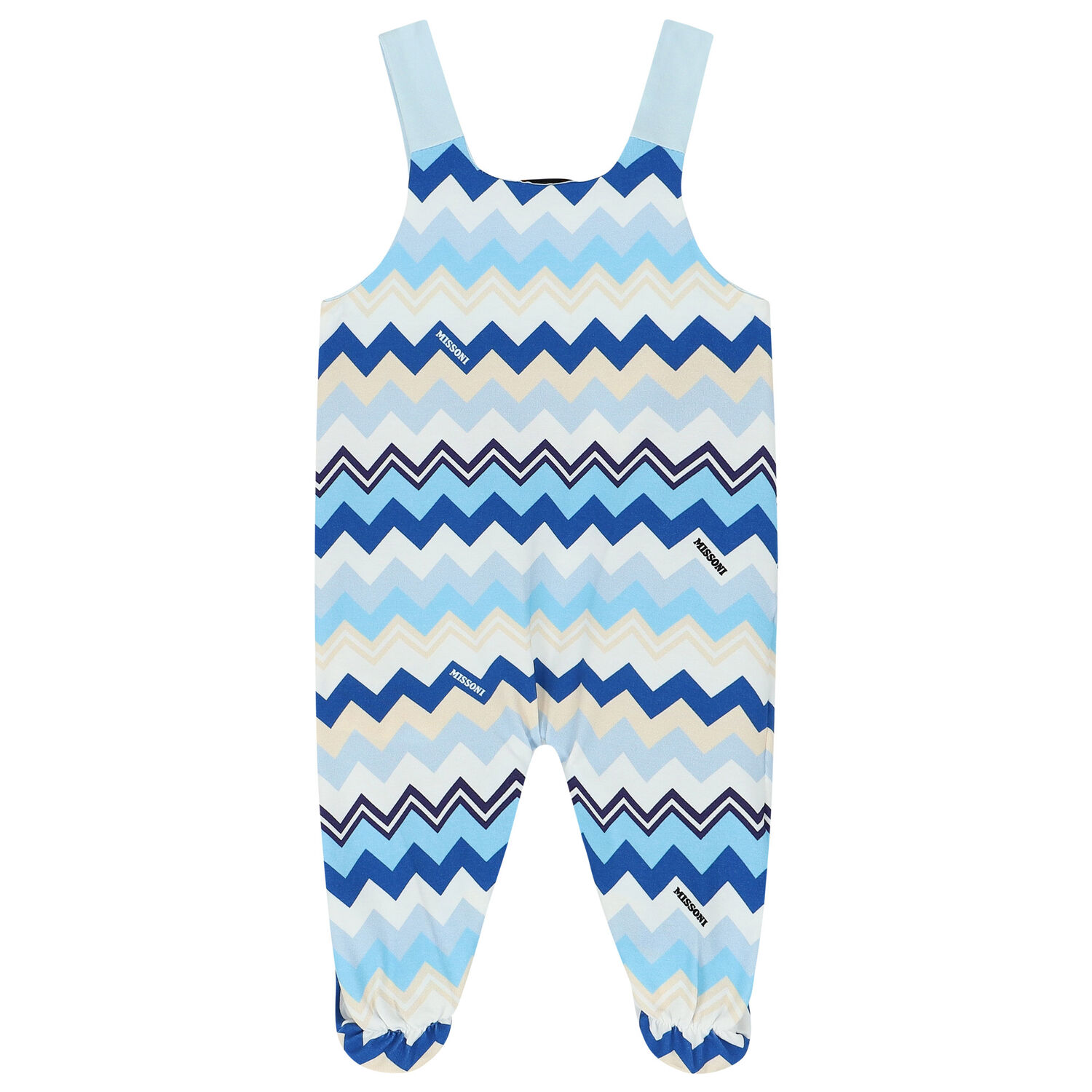 طقم بدلة بطيات باللون الأزرق والأبيض, 1, hi-res