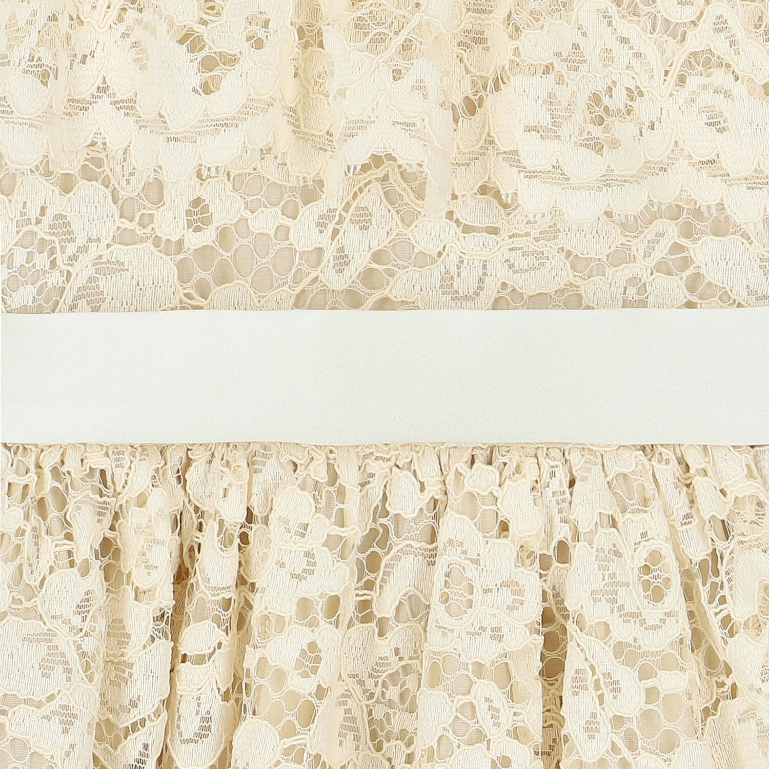 Girls Ivory Lace Dress, 1, hi-res