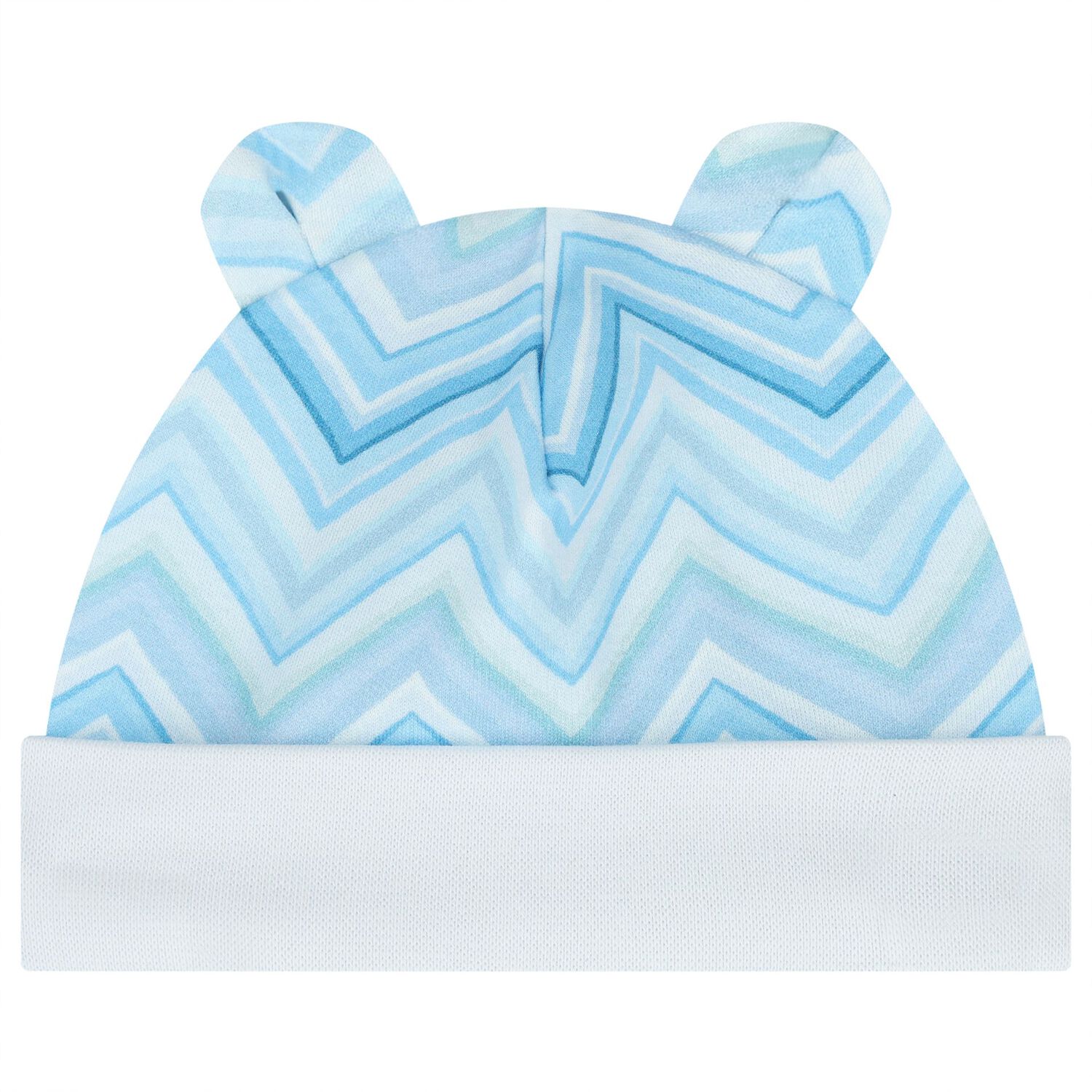 Baby Boys Blue Zig Zag Babygrow Gift Set  , 4, hi-res