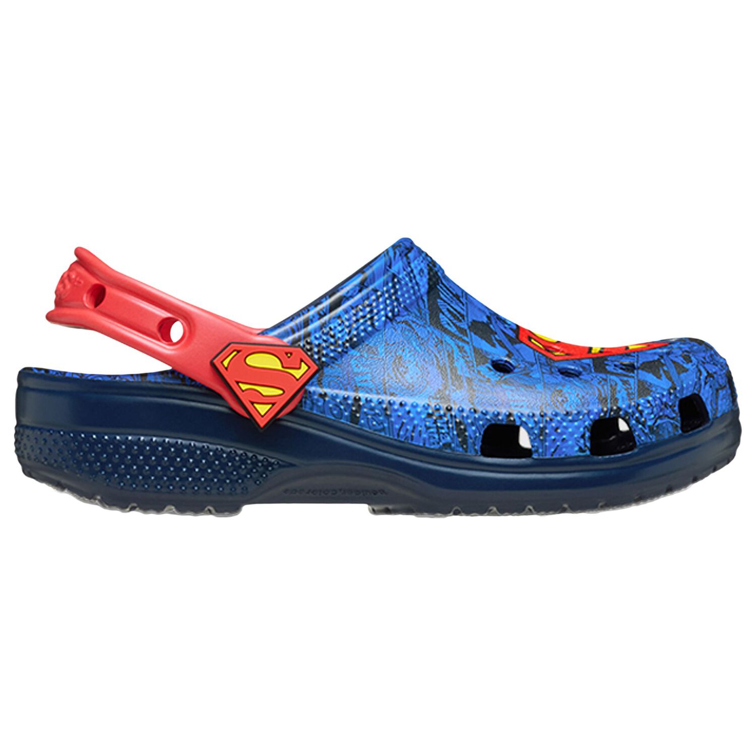 Blue & Red Superman Classic Clogs Sandals, 1, hi-res