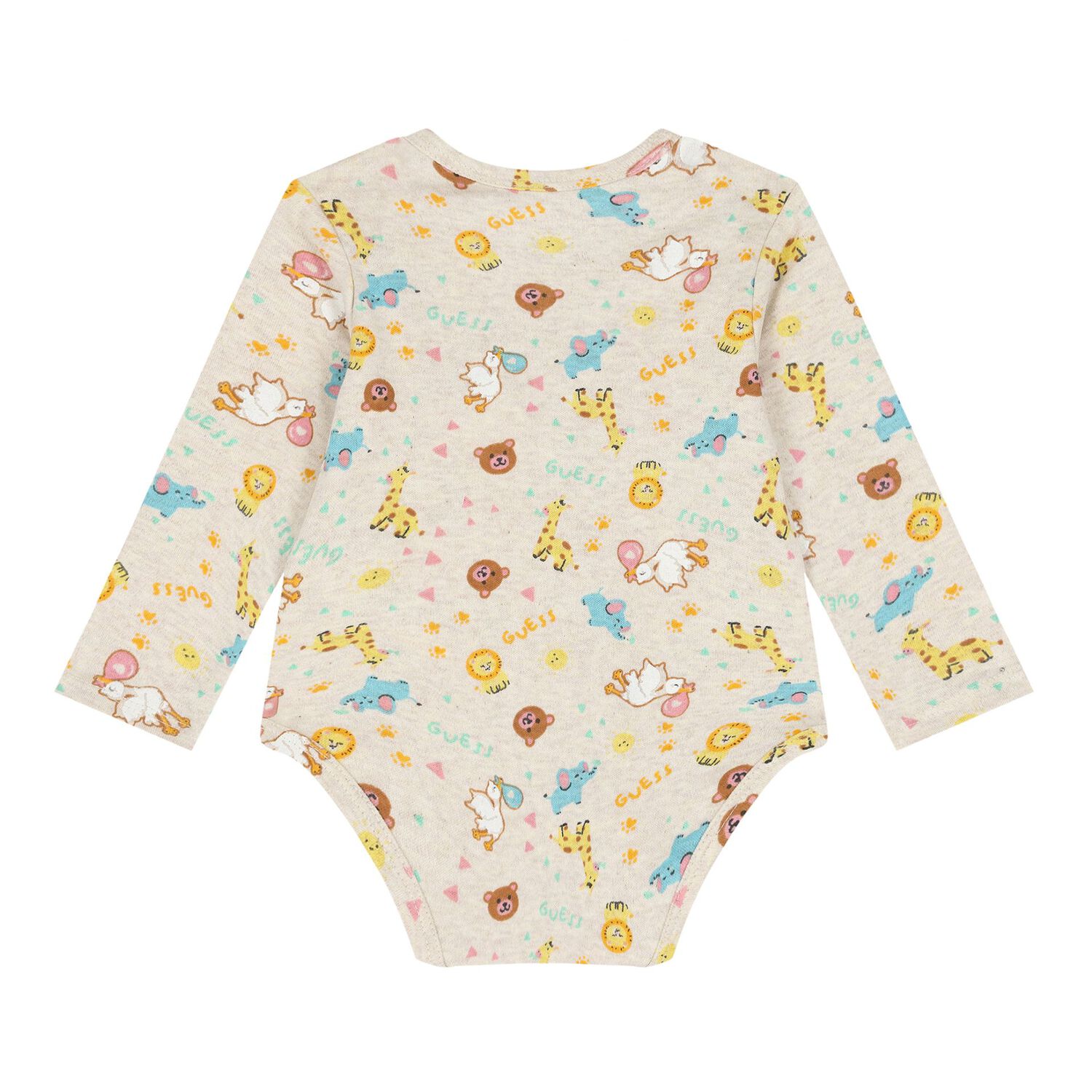 Baby Girls Beige Logo Dungaree Set, 1, hi-res