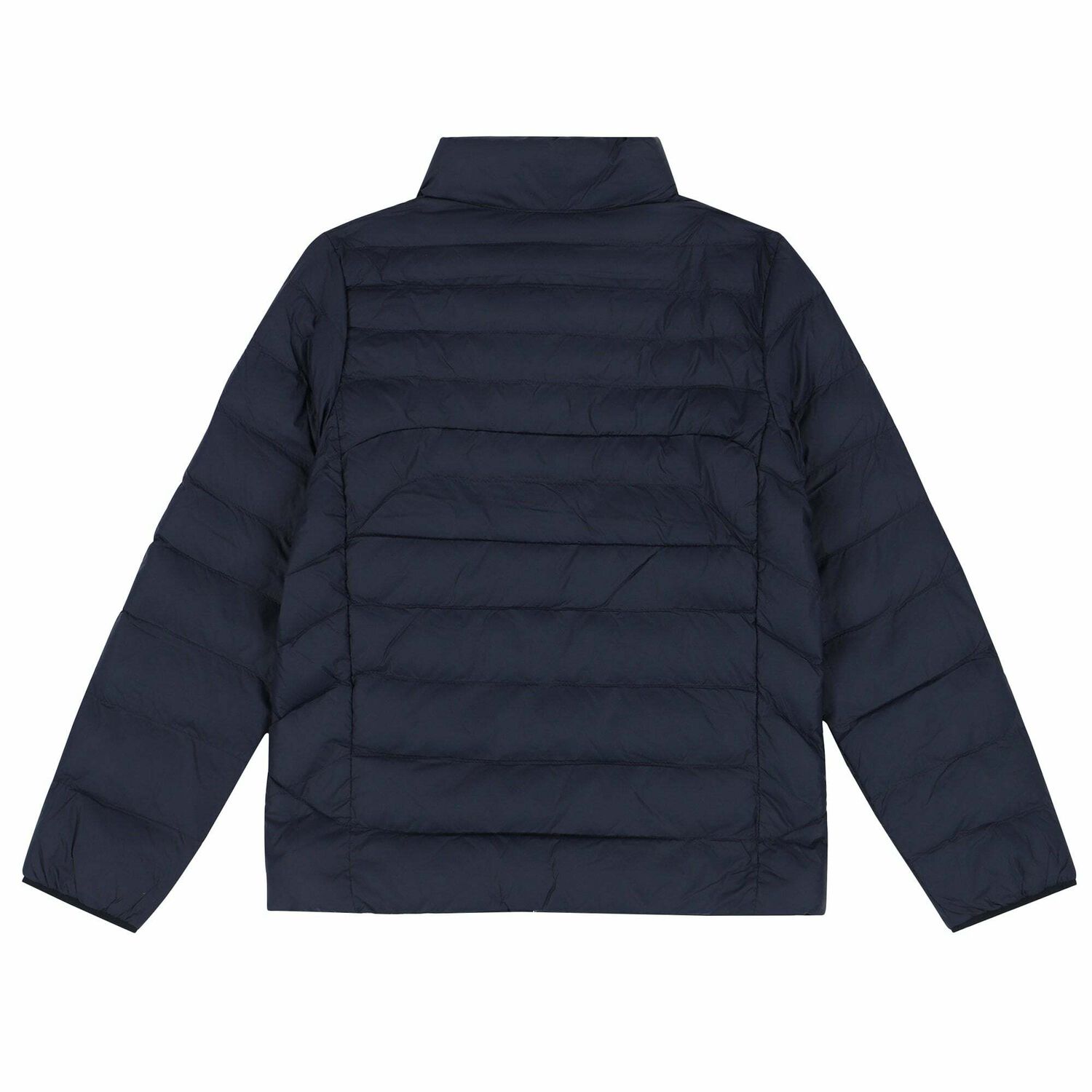 Girls Navy Logo Puffer Jacket, 1, hi-res image number null