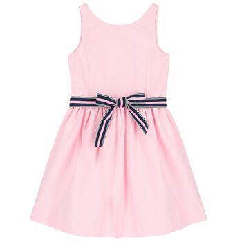 Girls Pink Logo Dress