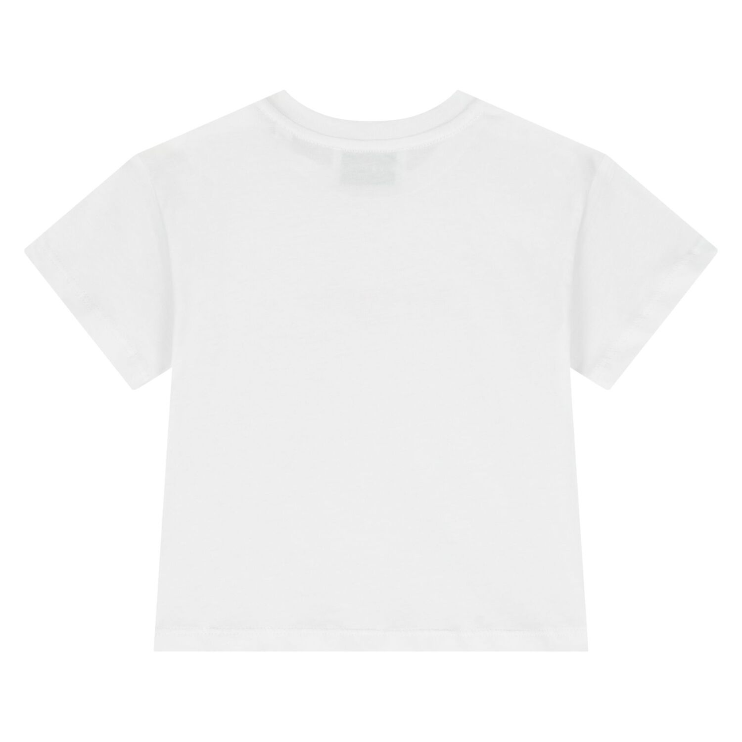 Younger Girls White Logo T-Shirt, 1, hi-res