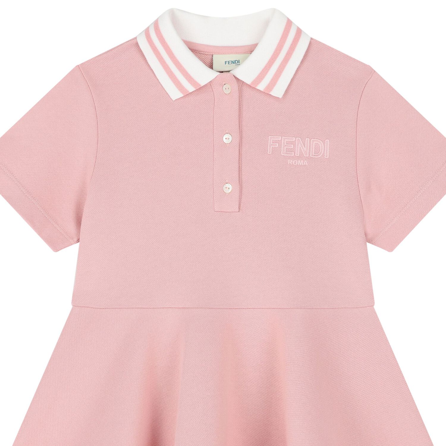 Girls Pink Logo Polo Dress, 1, hi-res image number null