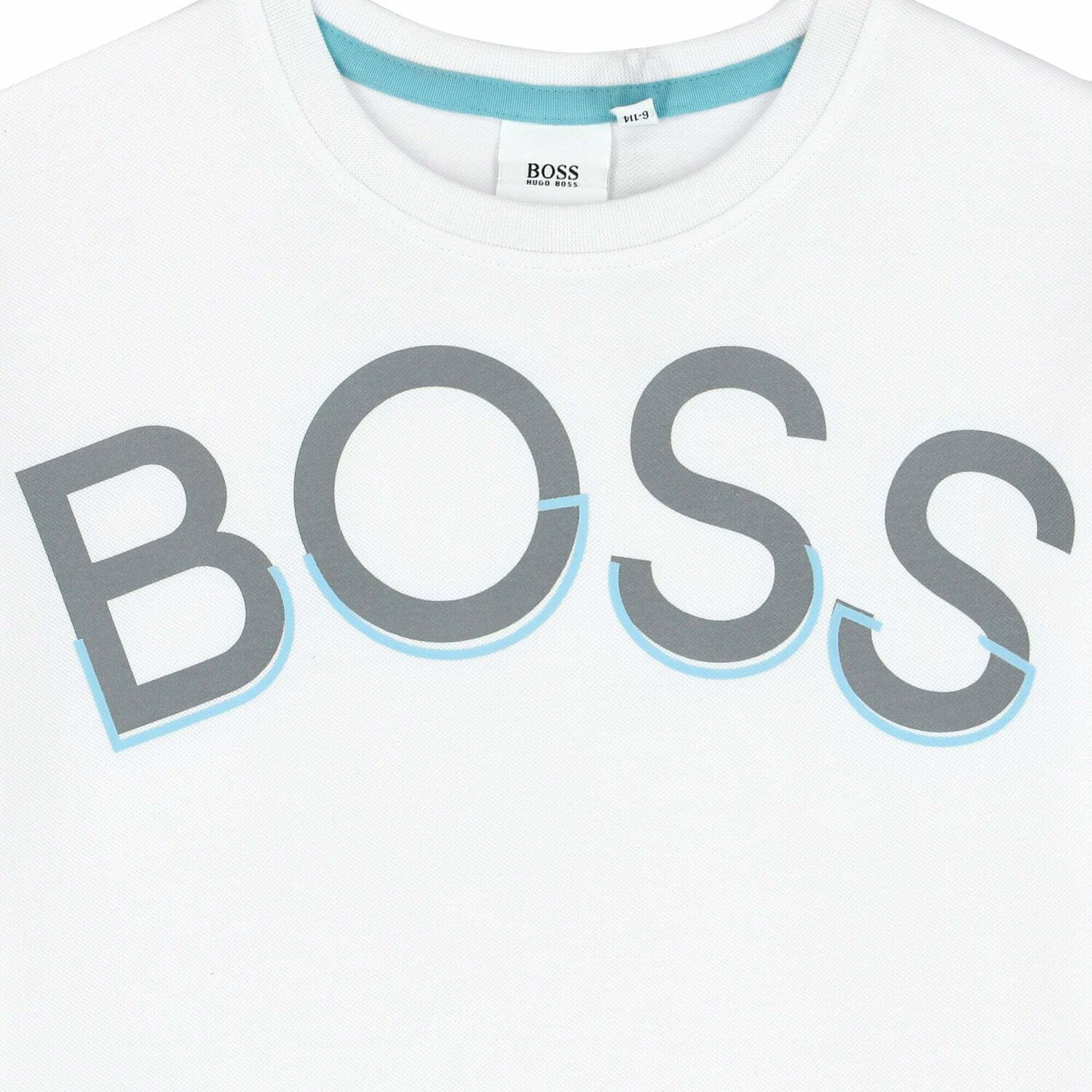 Boys White Logo T-Shirt, 1, hi-res