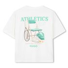 Boys White Logo T-Shirt, 1, hi-res