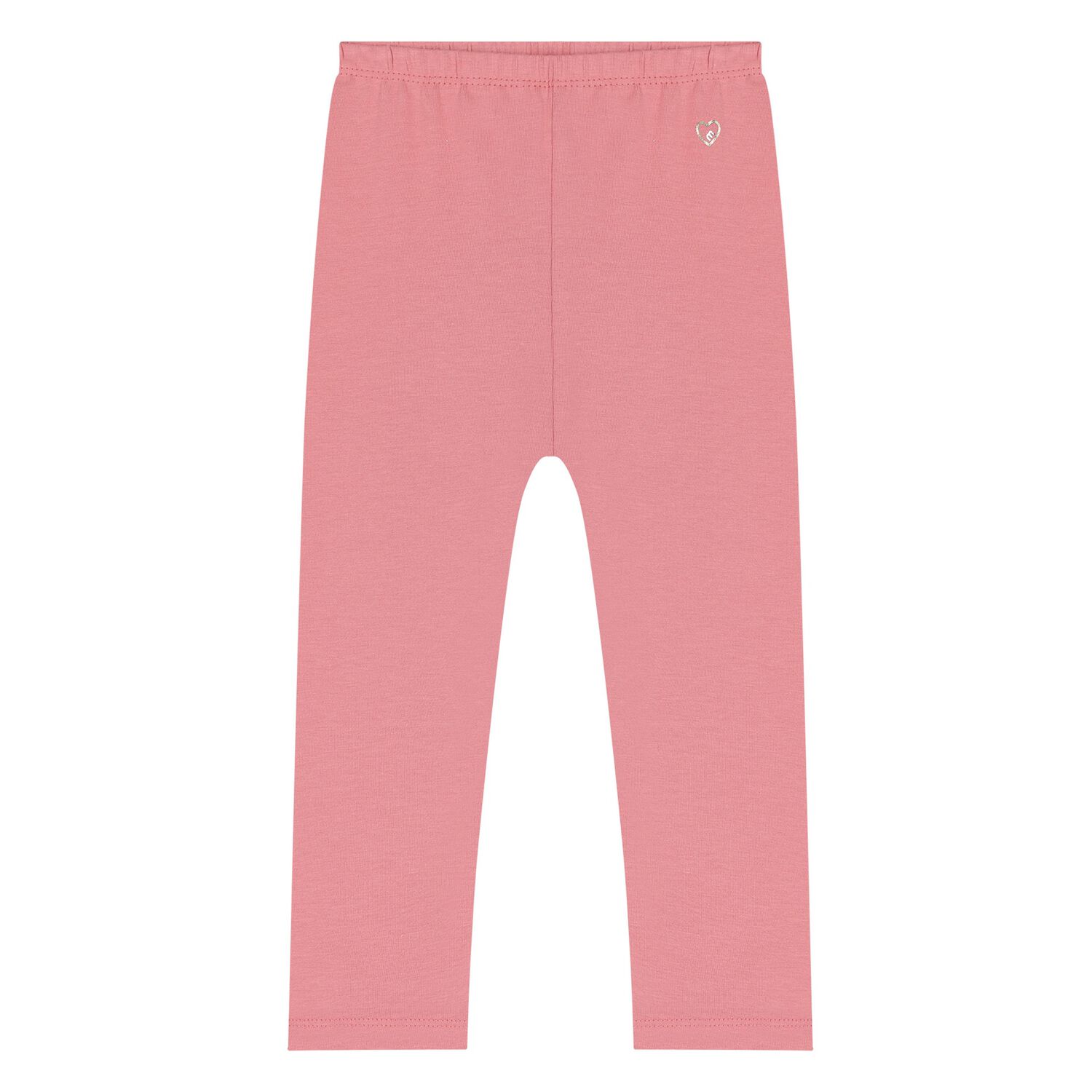 Younger Girls Pink Cotton Leggings, 1, hi-res image number null