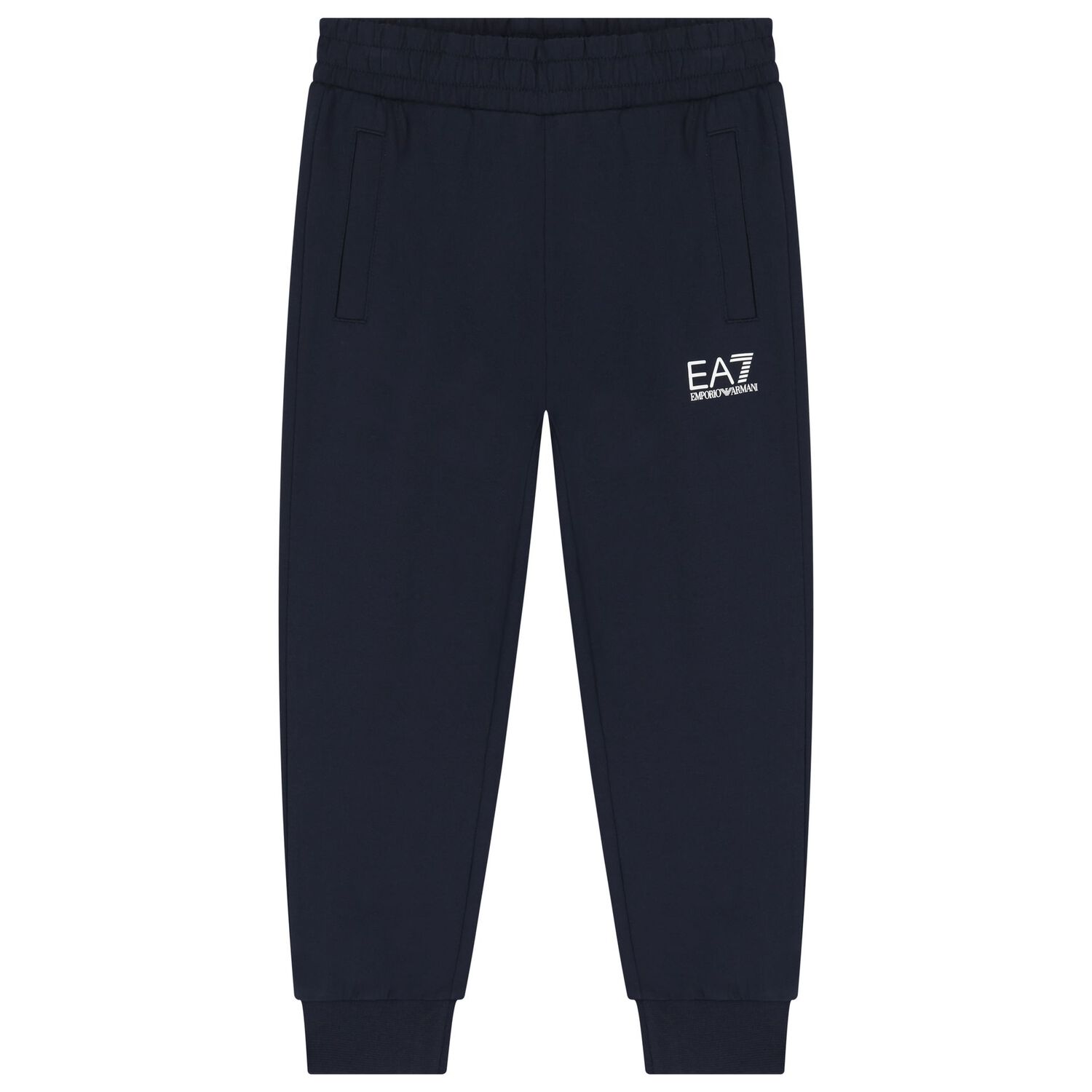 Boys Navy Blue Logo Tracksuit, 1, hi-res