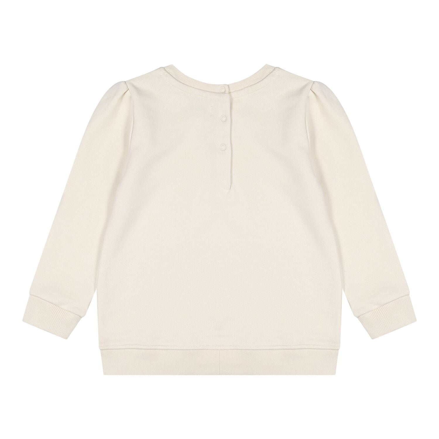 Baby Girls Beige Patchwork Bear Tracksuit, 1, hi-res
