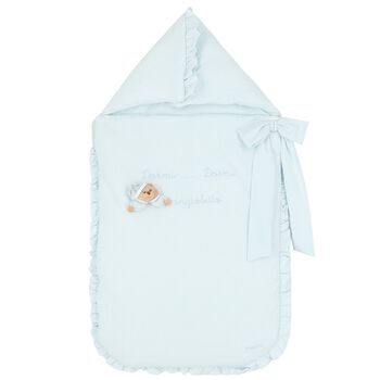 Nanán Baby Boys Blue Teddy Bear Nest, 1 Baby Boys Blue Teddy Bear Nest