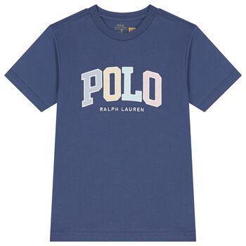 Ralph Lauren Boys Blue Logo T-Shirt, 1 Boys Blue Logo T-Shirt