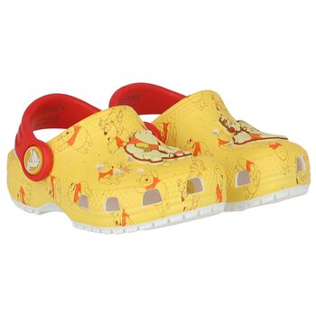 Yellow Winnie The Pooh Classic Clog Sandals