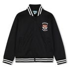 Boys Black Tiger Logo Zip Up Top, 1, hi-res