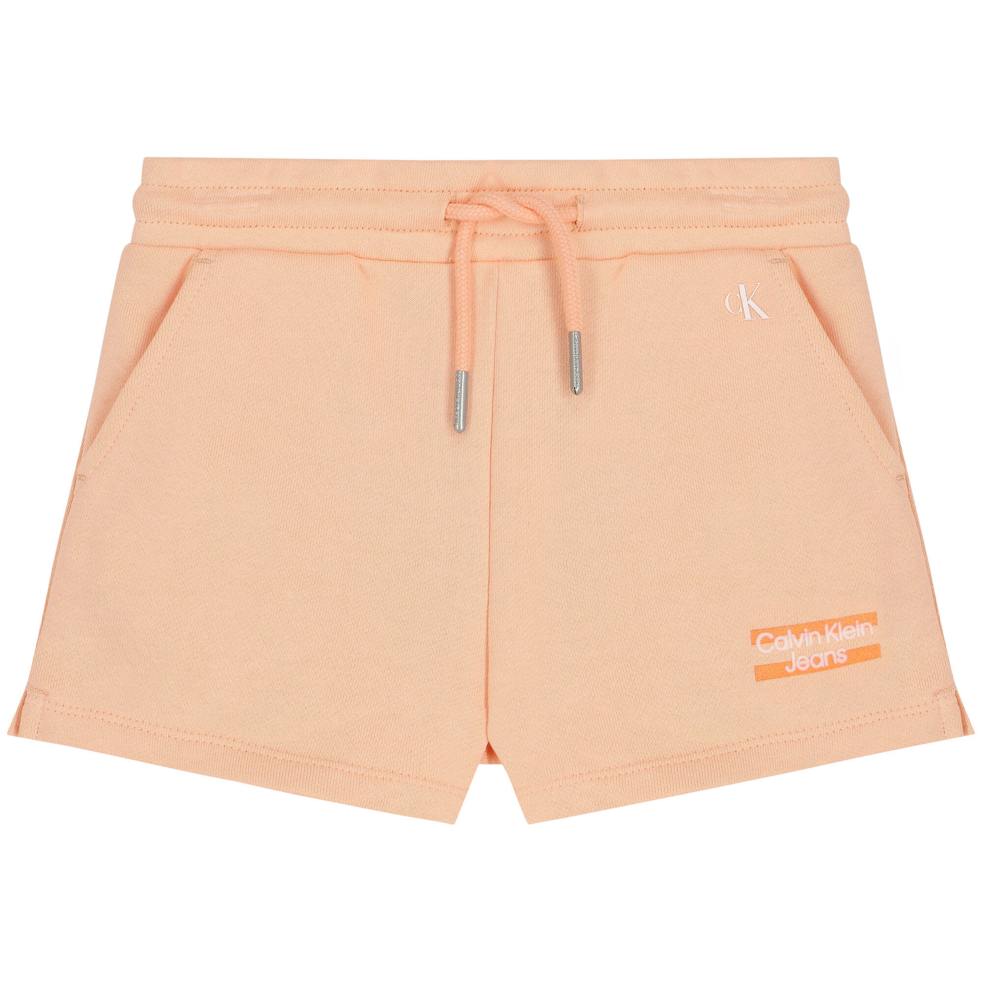 Calvin Klein Girls Coral Logo Shorts Junior Couture UAE