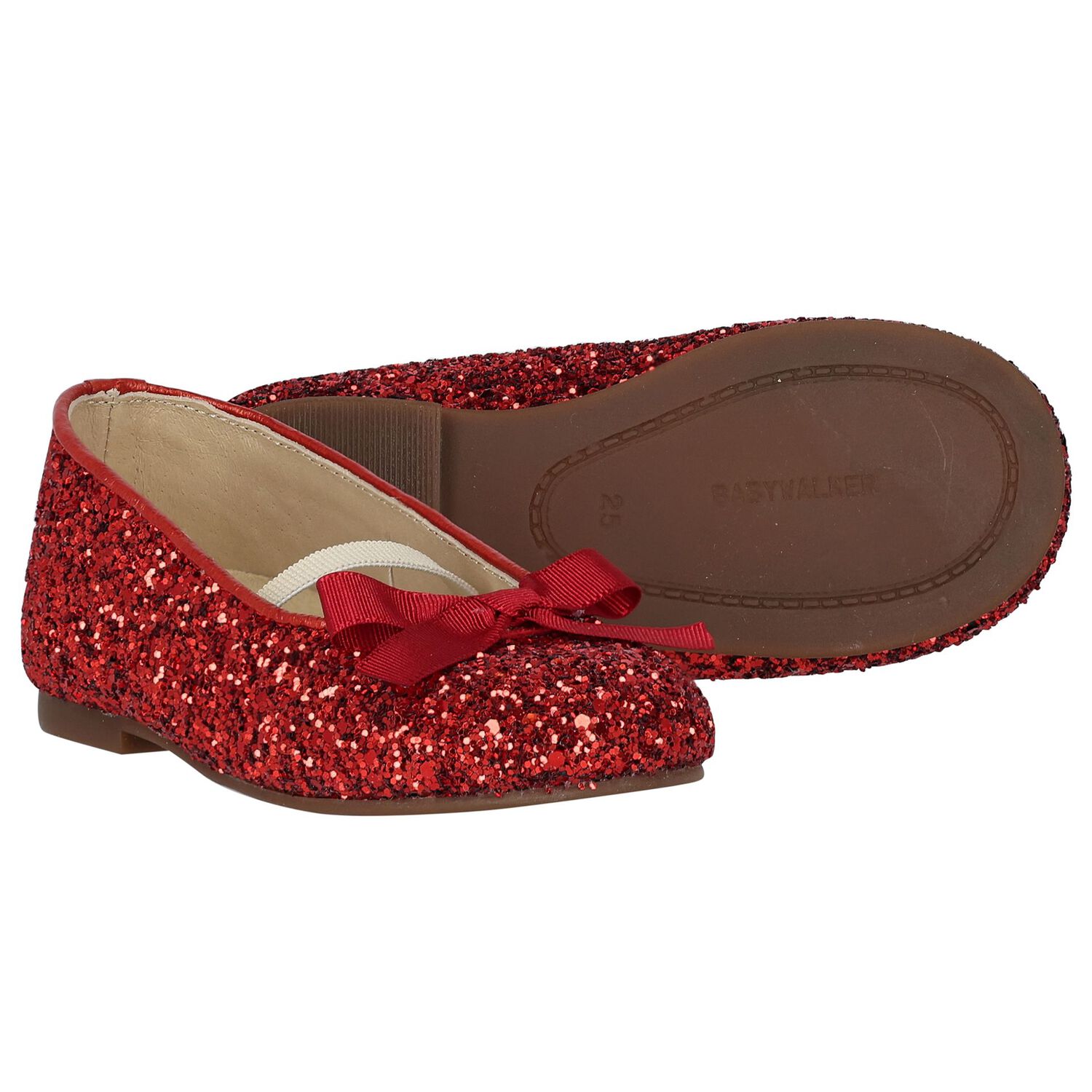 Girls Red Ballerina Shoes, 1, hi-res image number null