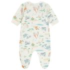 Baby Boys Ivory Safari Animals Babygrow, 1, hi-res