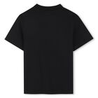 Boys Black Logo T-Shirt, 1, hi-res